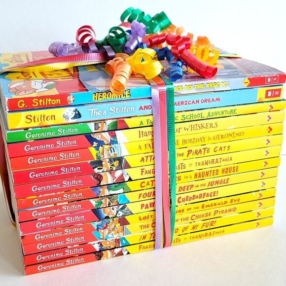 GERONIMO THEA STILTON HEROMICE LOT OF 14 BOOKS MOUSE MYSTERY SERIES SCHOLASTIC - Picture 1 of 13